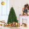 Green Artificial Premium Hinged Christmas Tree with Metal Base Perfect for Holiday Decor